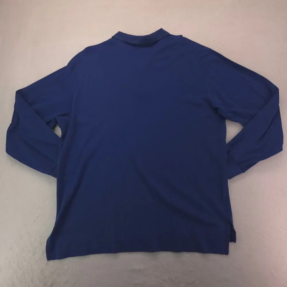 Polo Golf Ralph Lauren Collared Long Sleeve Polo Shirt Mens Size 2XL Blue